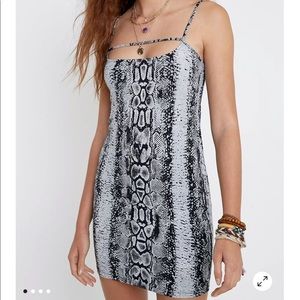 Urban Outfitters Snake Print Mini Dress